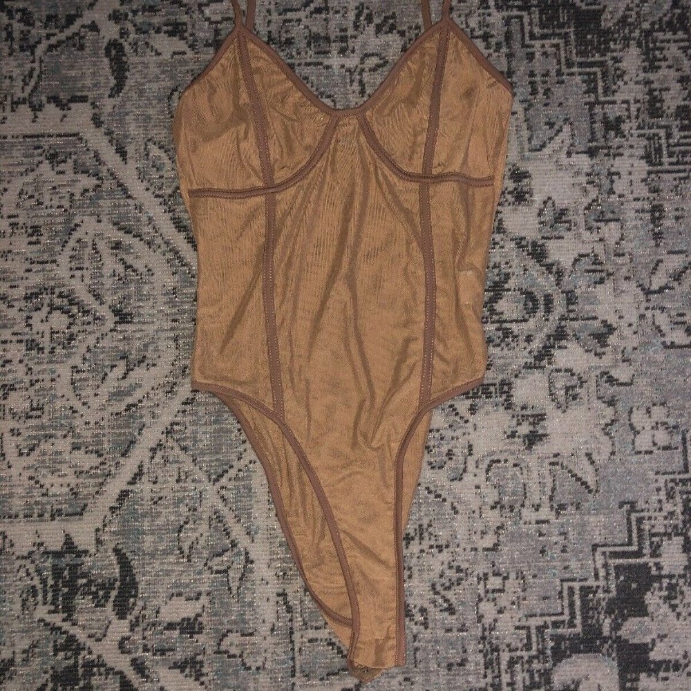 Tiger Mist Chevie Bodysuit in Tan Size M